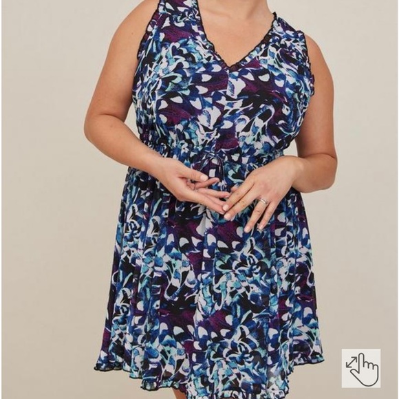 Mini Chiffon Ruffle Dress - Picture 3 of 9